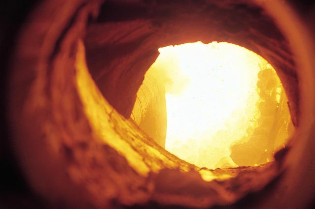 Inside the Rotary Kiln